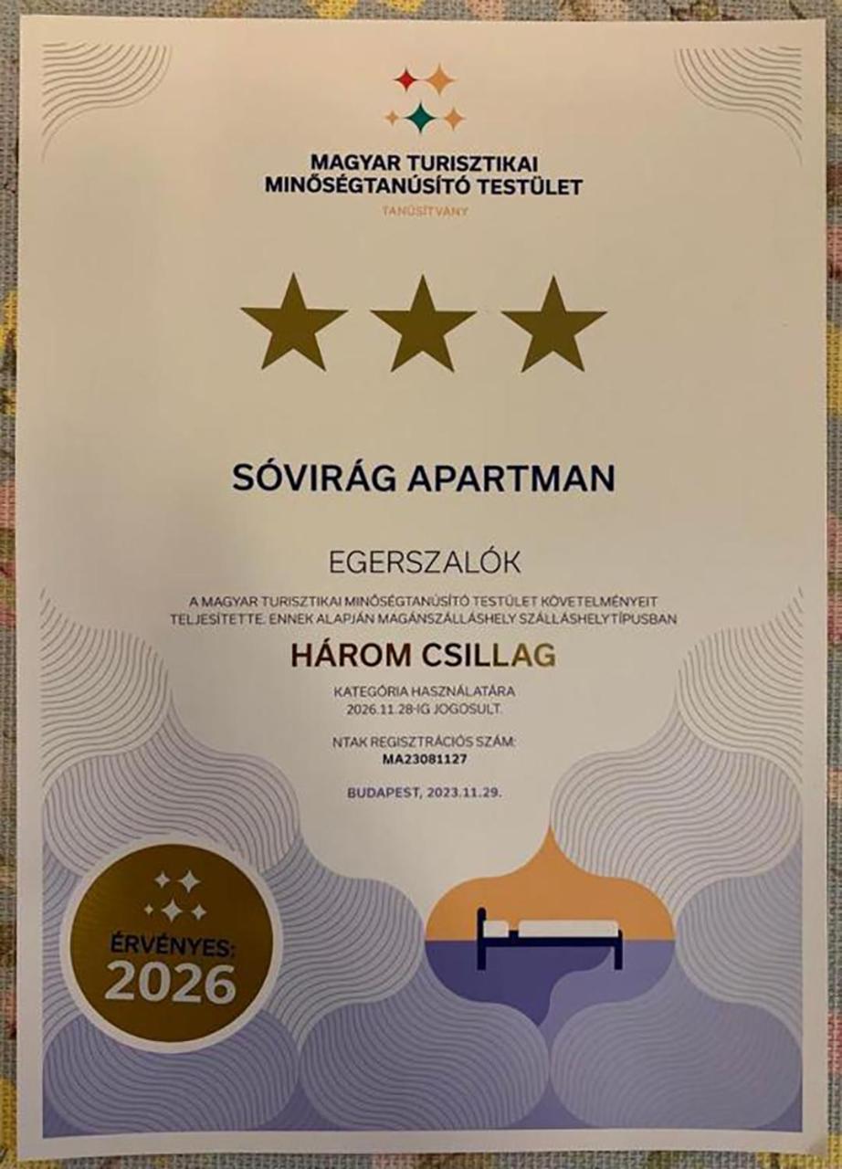 Sovirag Apartman エゲルサローク エクステリア 写真